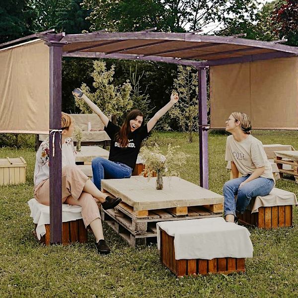 Ersättning universell täckning för böjd pergola——Storlek 210D: 5,2×2M