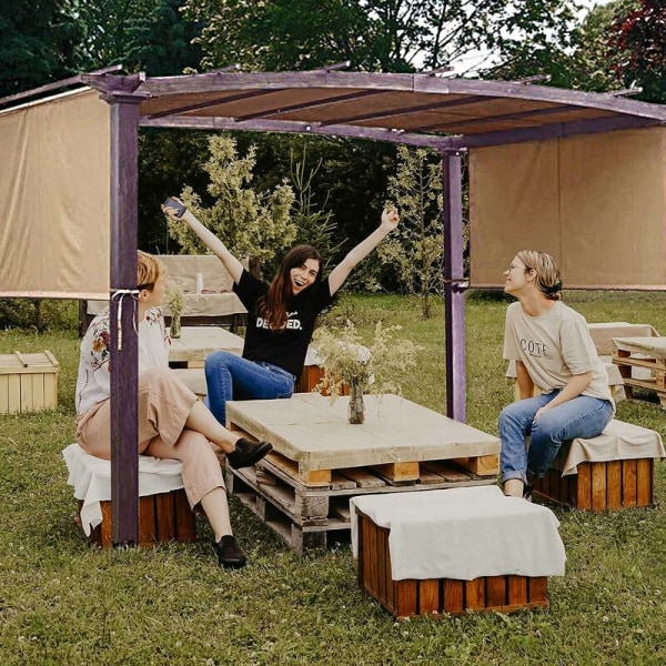 Universal erstatningsdeksel for buet pergola - Størrelse 210D: 5,2×2M