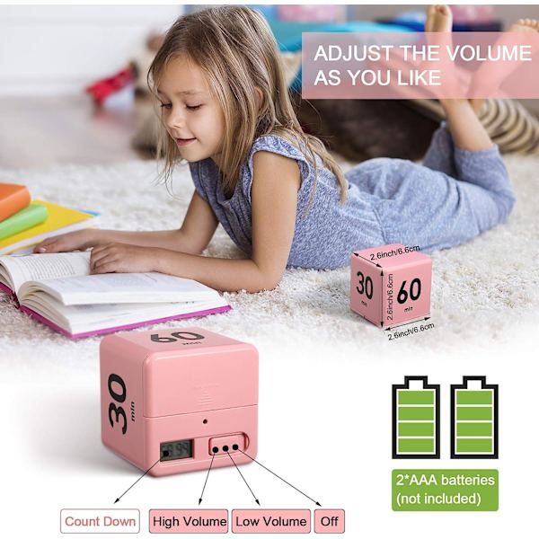 Minutter Cube Kjøkken Timer Cube Tyngdekraftsensor Minutt