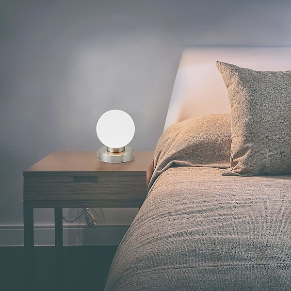 3-intensitets touch-senglampe, bordlampe med touch-funktion, læselampe, soveværelsesbelysning, baby- og børneværelse