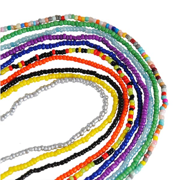 10 stk. Håndlavede Body Chain Perler Elastisk Taljekæde Enkel Lag Sæt