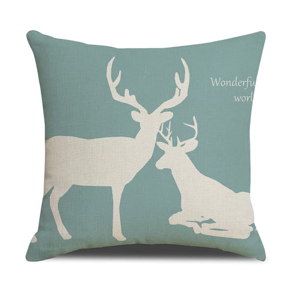Sæt med 4 moderne sofapudebetræk 45x45cm linned dekorative puder