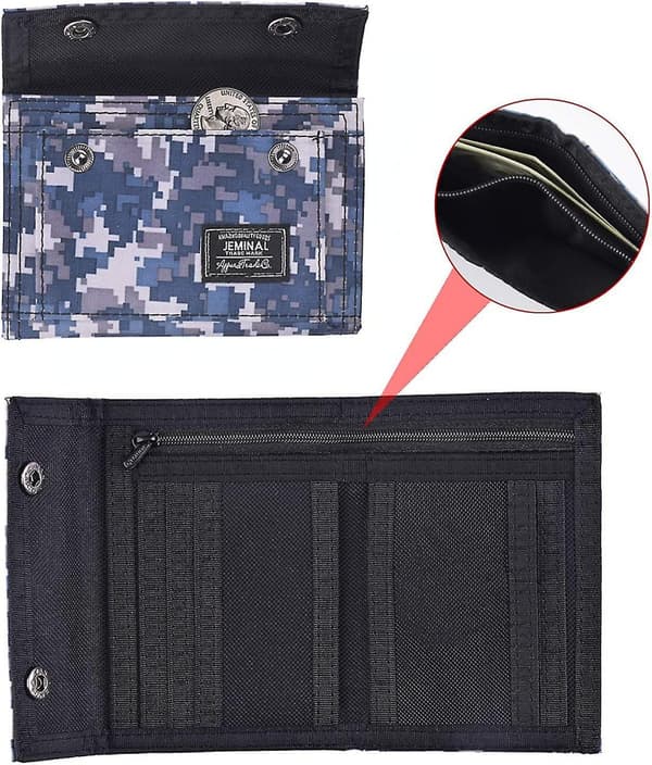 Herr Camo Tryckt Bifold Plånbok Tonåringar Pojkar Plånböcker För Barn