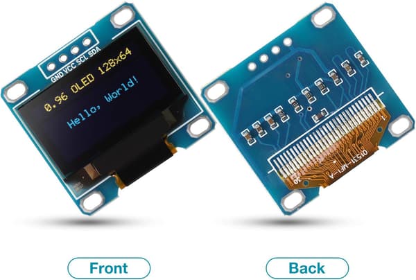 5 stk. 0,96 tommer OLED-modul 12864 128x64 selvlysende displaykort Se