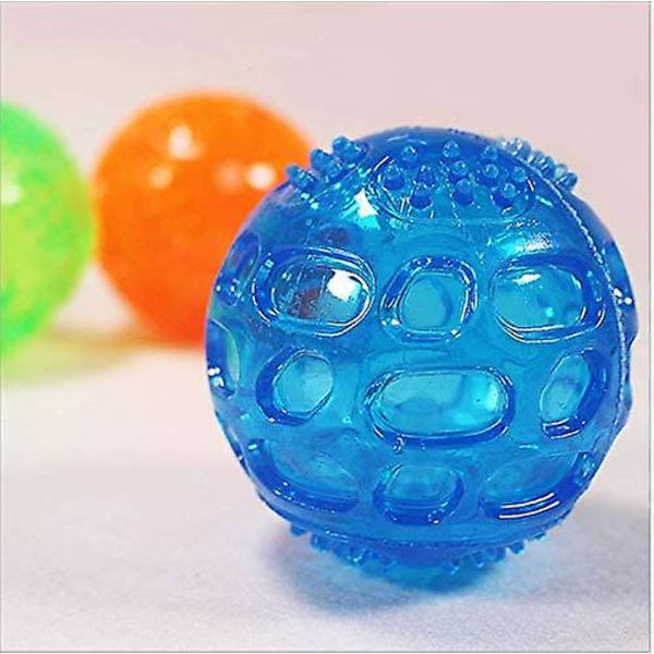 Hundtuggboll, Molar studsboll, Husdjursljudleksak, Hundljudleksak, Anti-bite gummi leksak för aggressivt tuggande, Fånga