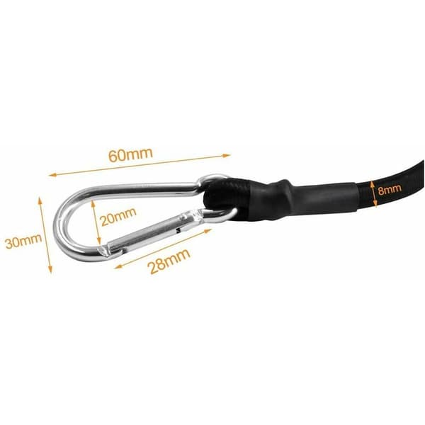 Bungees med krokar 3 storlekar Bungee Bungee med krokar Extra stark E