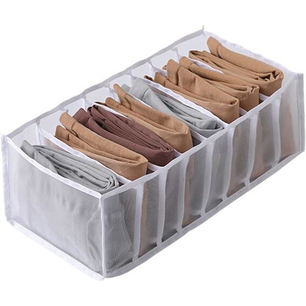 Underwear Storage Box, Multi-Grid Mesh Drawer Type Organizer Pant