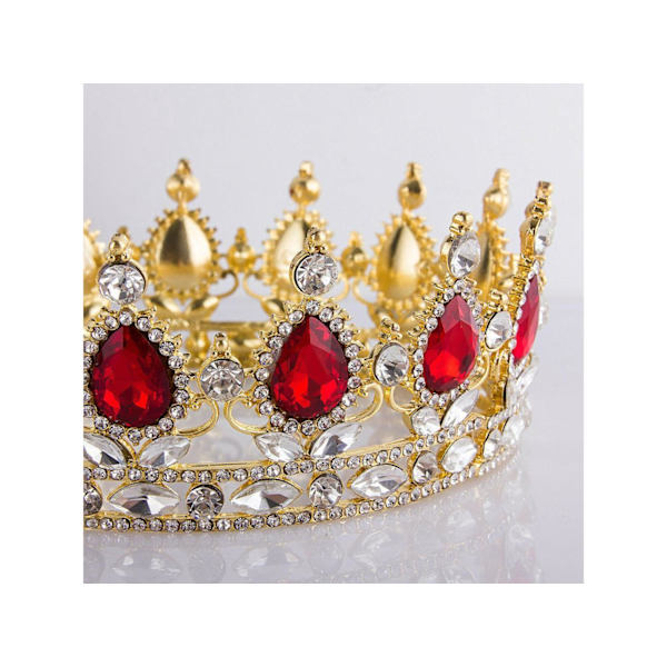 Barok Pageant Dronning Brude Bryllup Prom Krone Krone Hår Tilbehør