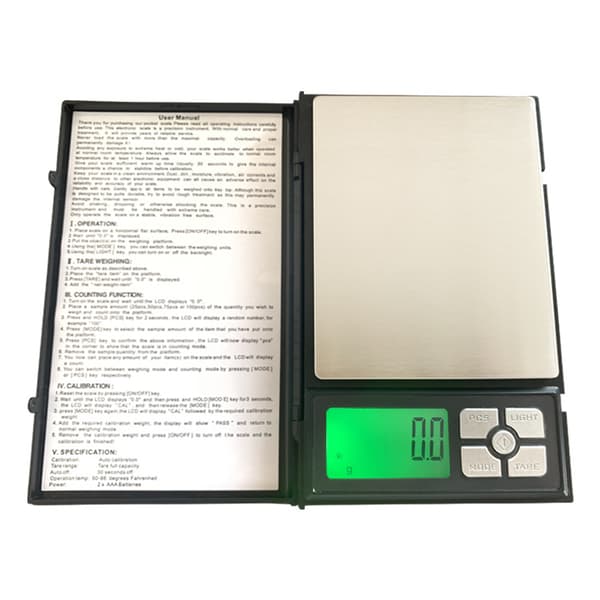 600g*0,01g Bärbar Digitalvåg Mini Viktvåg Hög Precision