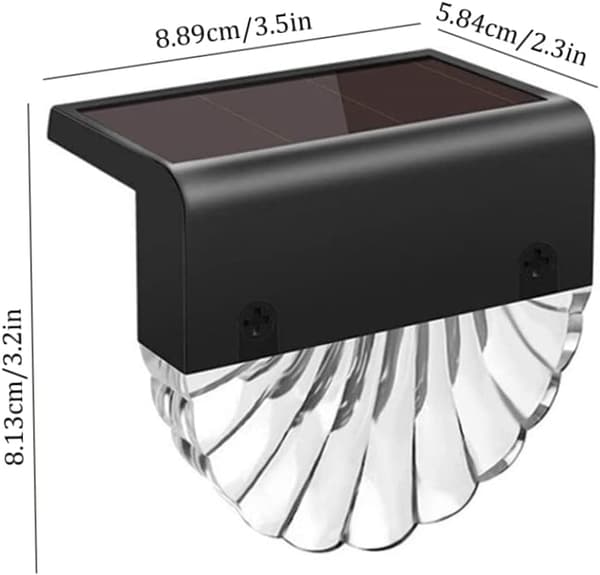 Solcellelys for utendørs, gjerdelys, hagebelysning, dekorative hagelamper