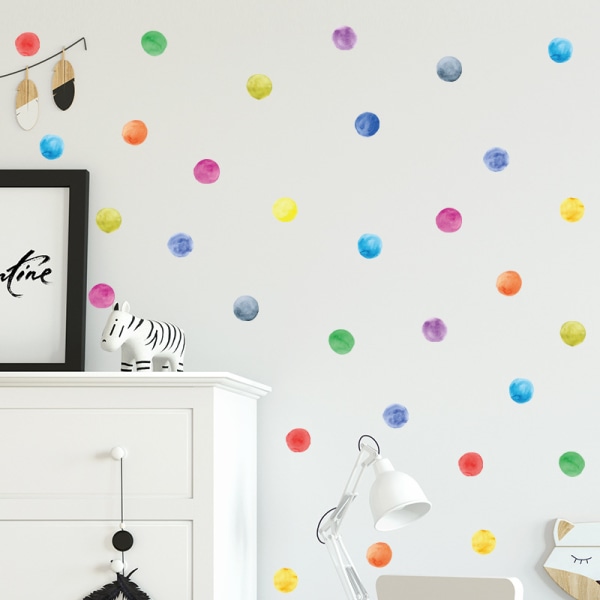 Color Dots Wall Sticker, Dots Wall Sticker For Kids/ Baby Room, Wa