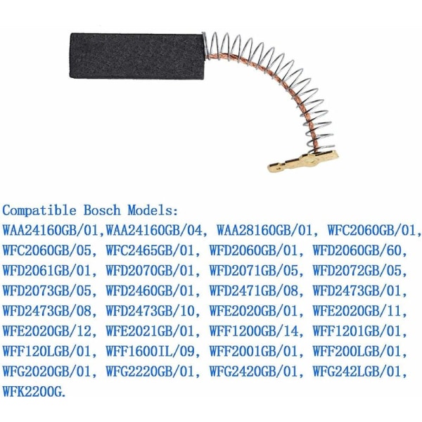 Reservdelar och tillbehör till tvättmaskiner Set med 2 kolborstar kompatibla med