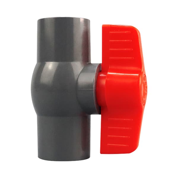 50mm PVC Kuleventil - Limhylse for Direkte Liming