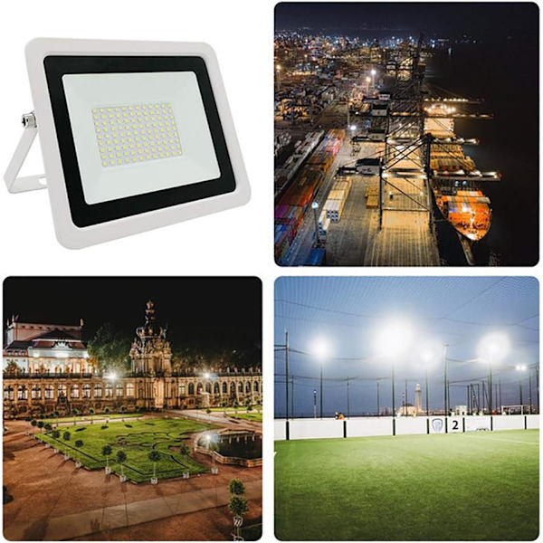20W LED-valonheitin, valkoinen heijastin, ultraohut valonheitin, IP66, vedenpitävä ulkovalaistus (20 wattia, lämmin valkoinen)