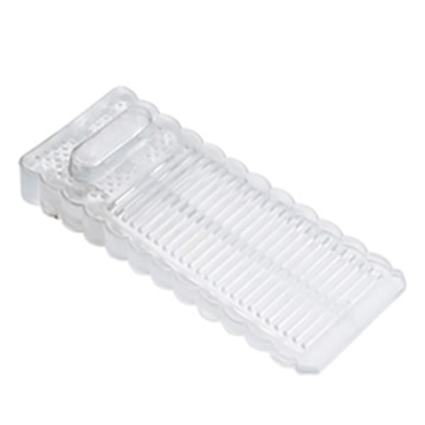 6x halkfria dörrstopp, justerbar dörrkil för alla golv + dörrar, dörrblock för kök, kontor, källare, transparent (9,5*4*1,3cm)
