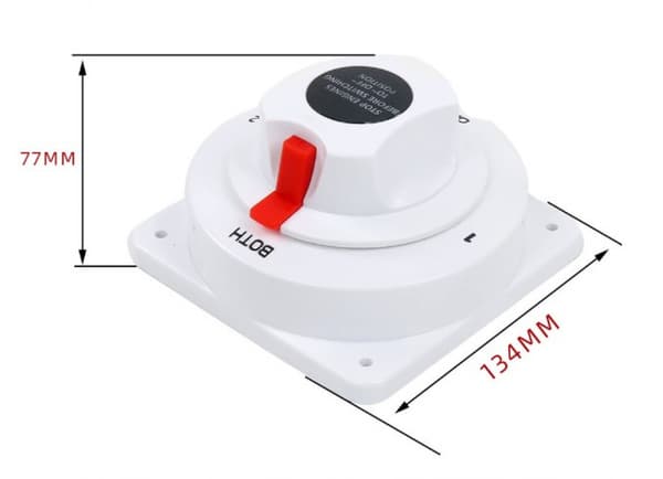 12-36V Båtbatteri Väljare BÅDA/Av Dubbel Batteri Isolator Väljare Switch