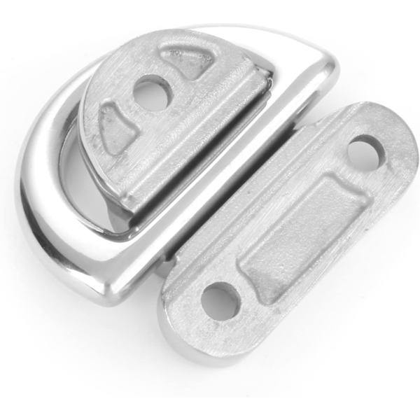 2 stk. 6mm Stål Hardware Tie Down Anchor Dæk Rustfrit Stål D-Ring Anker Foldbar Øje til Marine Rail SUS316