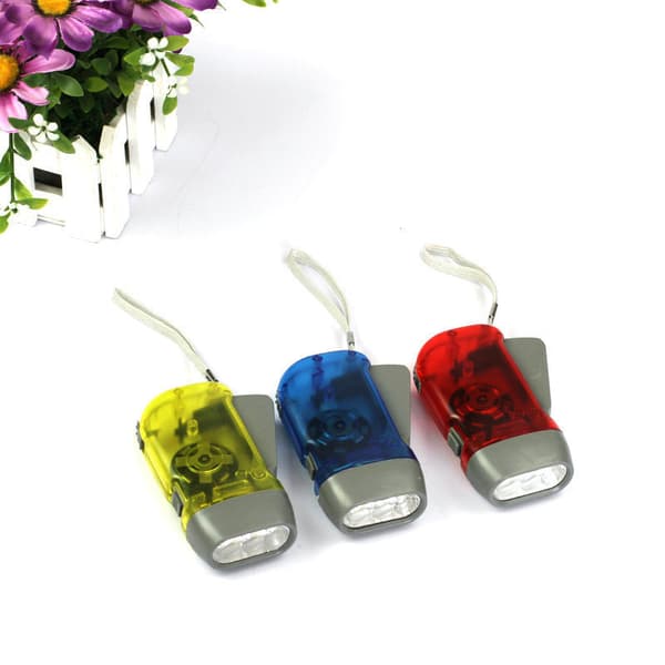3 LED-dynamo taskulamppu - sininen