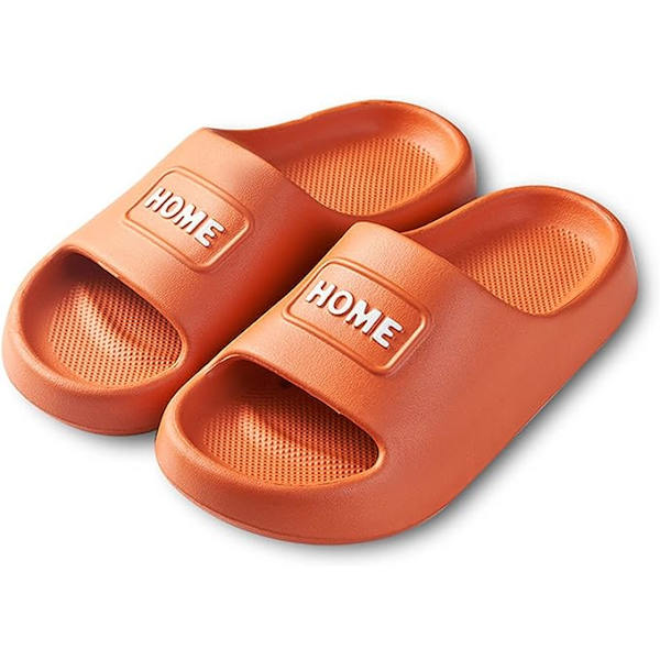 Brusebadssko til kvinder og mænd, platformsandal med pude, skridsikker til køkken og badeværelse, behagelige åbne tå-slippers, gul 40-41