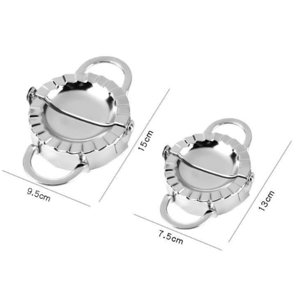 Ravioli Maker, Ravioli Kutter, 2 stk Ravioli Kutter Dumpling Maker Ravioli Form Pastaformer Størrelse S 7.5cm 9.5cm