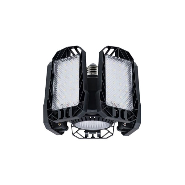 1 stk LED garasjelys 80W, E27/E26 deformerbar 5+1 justerbart panel