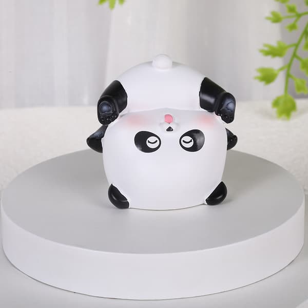 4 søde mini panda-formede figurer legesæt bred anvendelighed