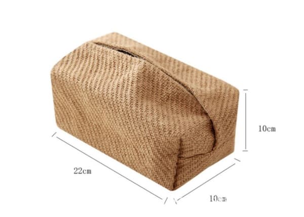 Servietdispenser i bomuldslinned, 22x10x10 cm