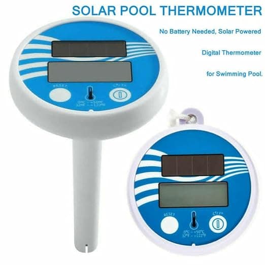 Flydende Digitalt Solar Pool Termometer med LCD-display til Udendørs Indendørs Swimmingpool og Spa