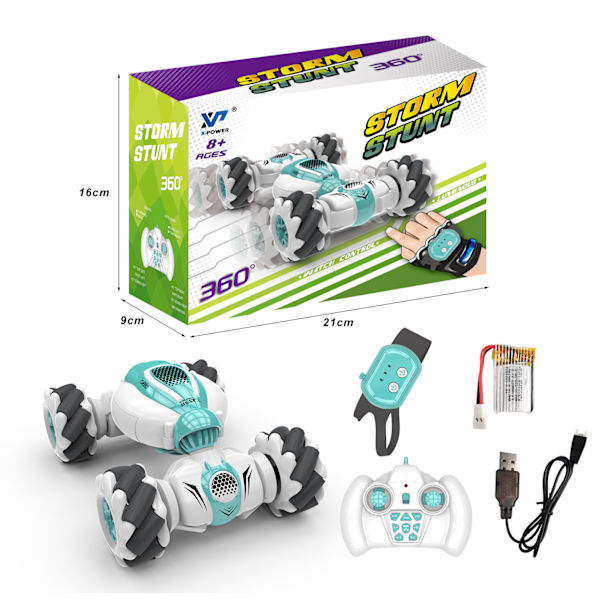 2.4G eleohjattu muodonmuutos Rc temppuiluauto kaukosäädin Watc