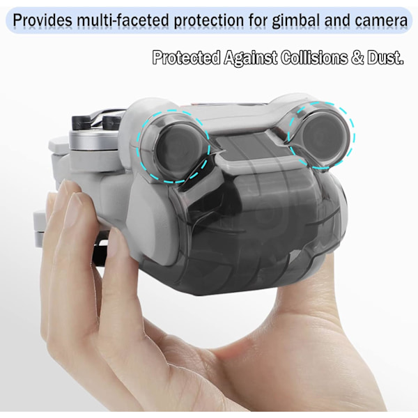 Mini 3 Pro Gimbalskydd, Skyddande Linslock för Dronekamera, Transparent Skydd för Drone Gimbal Skyddstillbehör