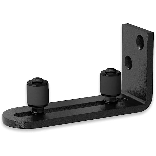 Gulvstyring til skydedøre i sort (12*6,3 cm)
