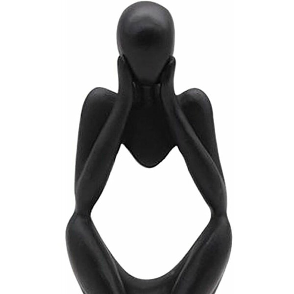 The Pens Statue, Resin Pens Skulptur Abstrakt Statue Moderne Karakter Figurer Hjem Indretning Kontor Skrivebord Ornament Fødselsdagsgaver Sort