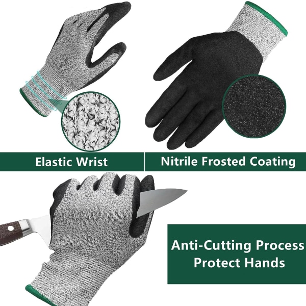 Anti-Cut Glove, Oyster Glove Level 5-beskyttelsen laget av rust