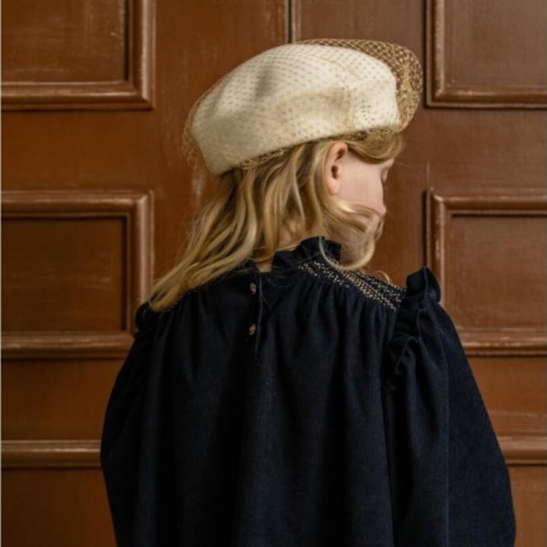 Kvindernes efterår ternet retro hue beret