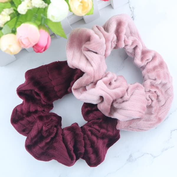 2 st sammetshårband hästsvans scrunchies håraccessoarer