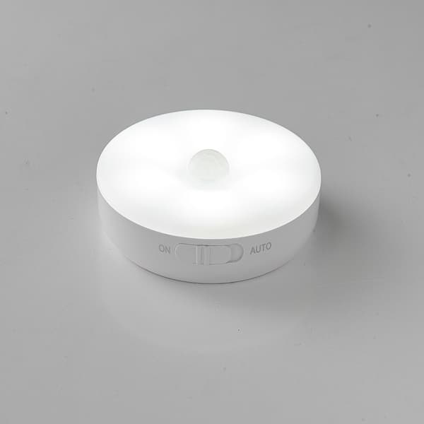 Automatisk LED-nattelys, 3 tilstande (Auto/Til/Fra), LED-skabbelysning
