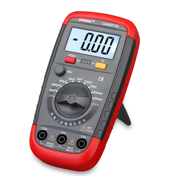 Digital Kondensatormätare 0.1pF - 20000uF med LCD-display Kapacitans Kondensatortestare Mätinstrument (Batteri Ingår Ej)