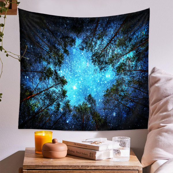Seinävaippa Starry Forest Galaxy Tapestry Seinävaate Starry S