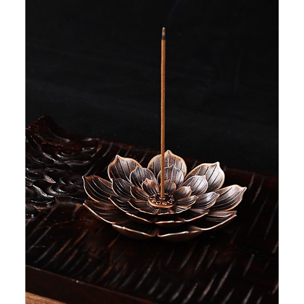 Lotus Røgelseholder Messing Pinde Røgelse Brænder Kegle Røgelse Brænder