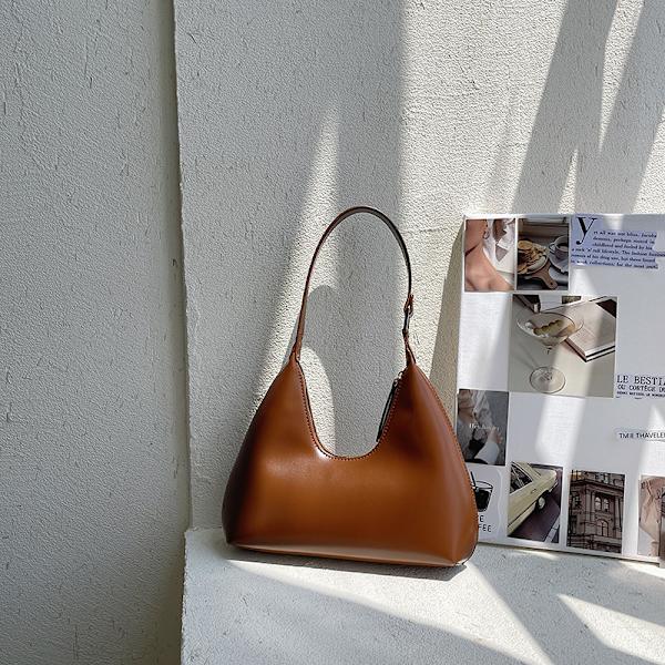 Dametaske Mærke Designer Lynlås Små Håndtasker Dame Mode Skuldertaske PU Le