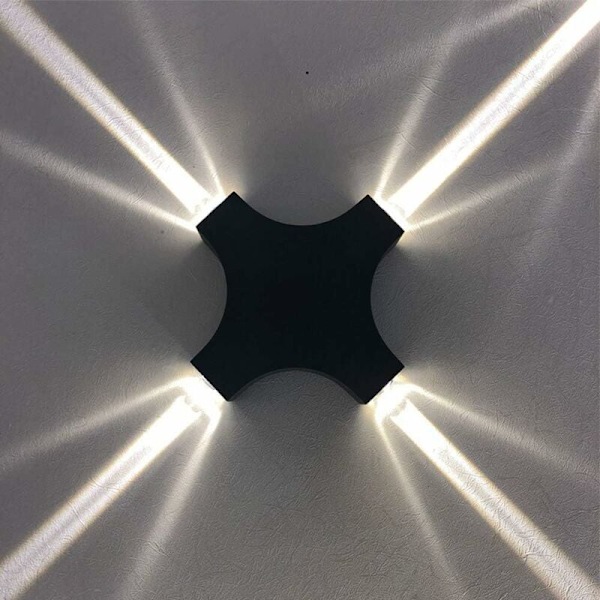 Viileä valkoinen LED-seinävalaisin ulko- ja sisätiloihin 4W vedenpitävä IP65 Moder