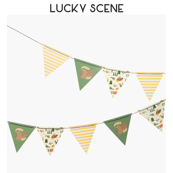Hengende glitterpapir trekantflagg vimpelbanner for St. Patrick