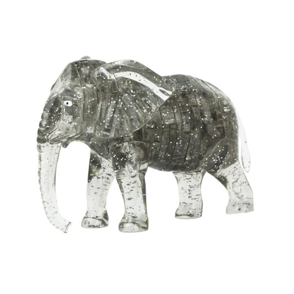 Krystalpuslespil 3D Elefant