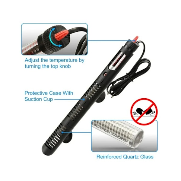 Akvarievärmare, Automatisk Temperaturreglering, 300w (220v)