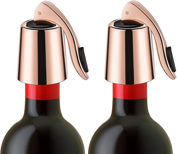 Vinstoppare i rostfritt stål, 2-pack