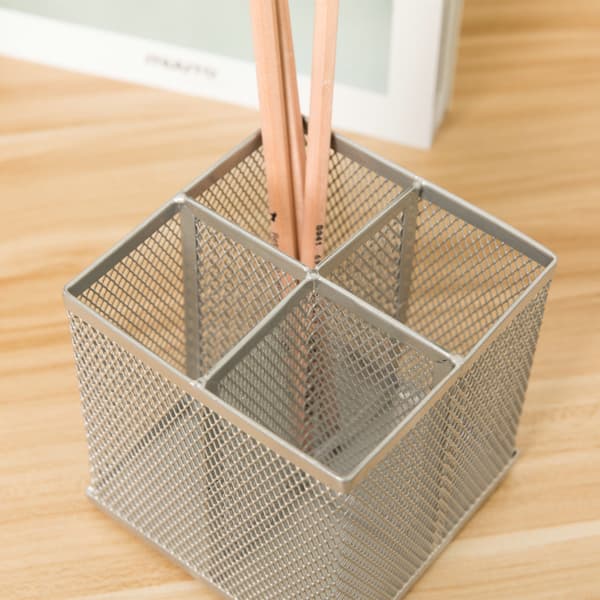 4-roms blyantholder, nettblyantholder for oppbevaring av penner