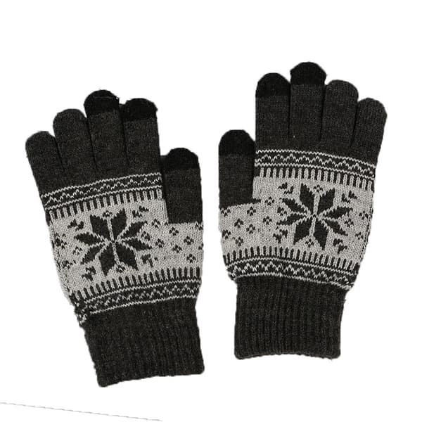 2 par dam vinter touch screen handskar varma fleecefodrade stickade