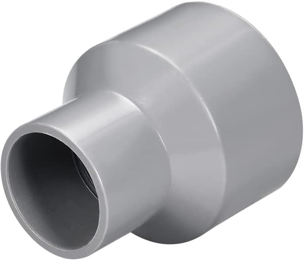 50mm x 32mm PVC-putkiliitin, liitosholkki, harmaa, 5 kpl