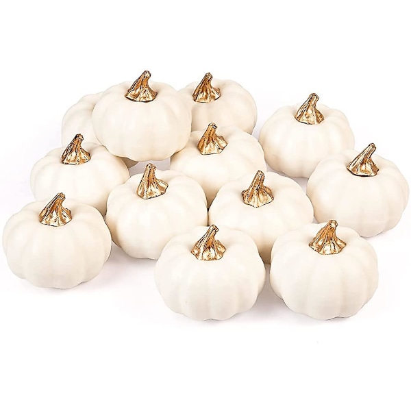 Kunstige Gresskar Bulk Vintage Hvit Gresskar Høst Gresskar Fa