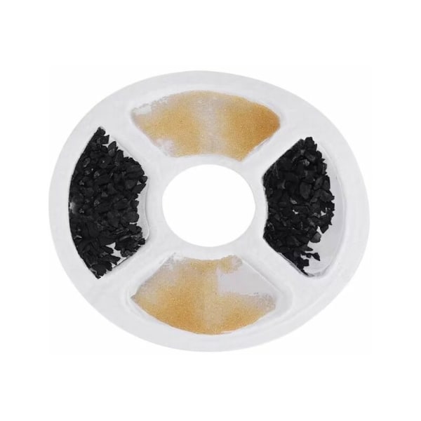 Katt Vannfontene Filter, 12 STK Triple Action Fontene Filter for Katt Fontene Utskifting med Ion Exchange Resin, Aktivt Kull for 2-2.5L Vannfontene